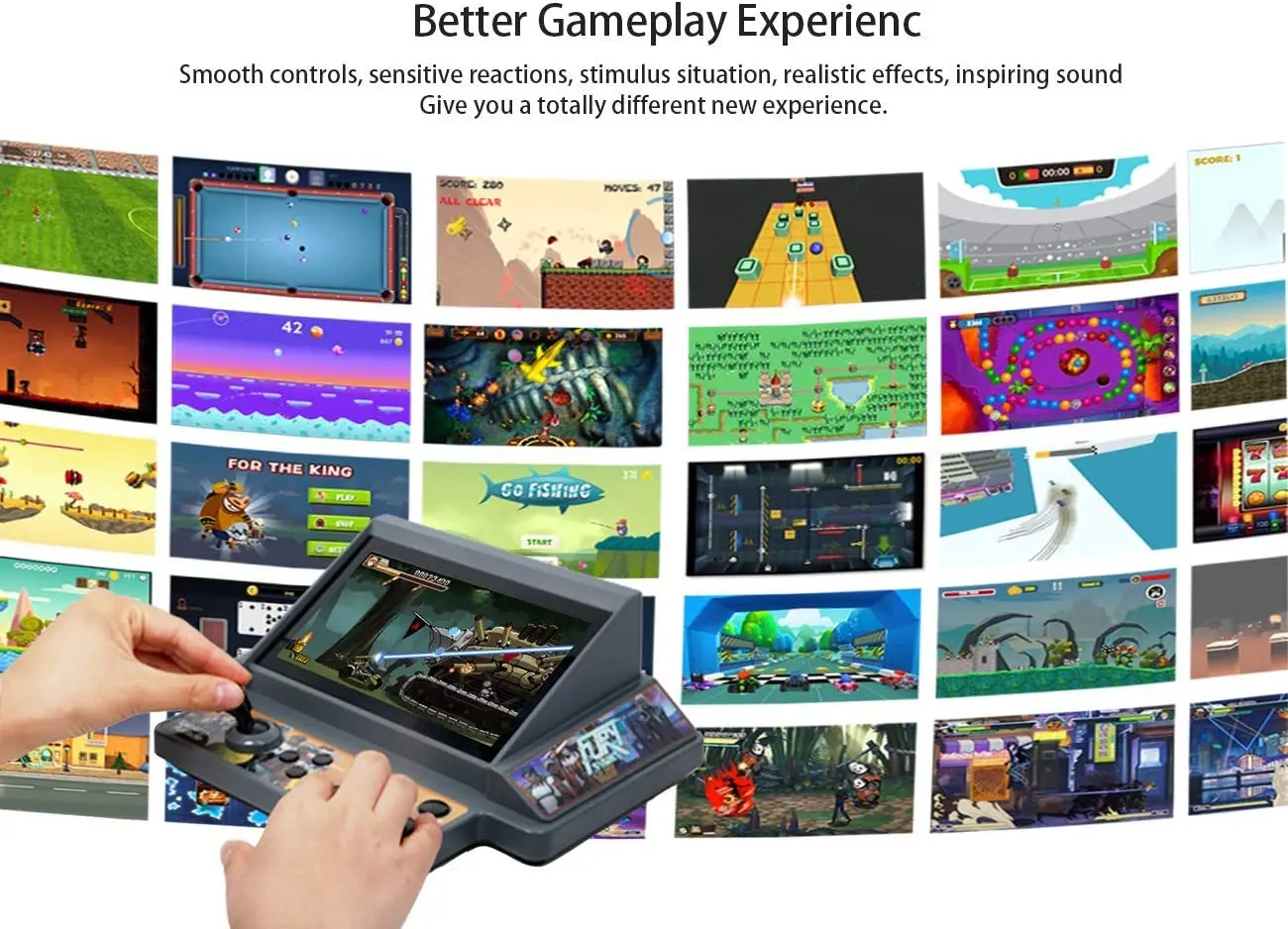 Console do jogo de vídeo construído em 111 jogos 7 Polegada hd tela arcada handheld jogos consola para o sistema android apoio extra cartão tf