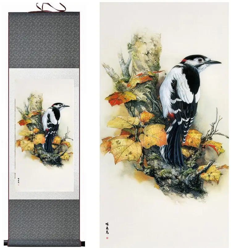 

Birds Painting Home Office Decoration Chinese scroll painting birds painting birds and flower paintingPrinted painting