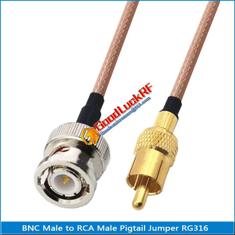 Kit Set High-quality Q9 BNC To RCA Male & Female Pigtail Jumper Surveillance Video RG316 BNC to AV video recorder Extend cable