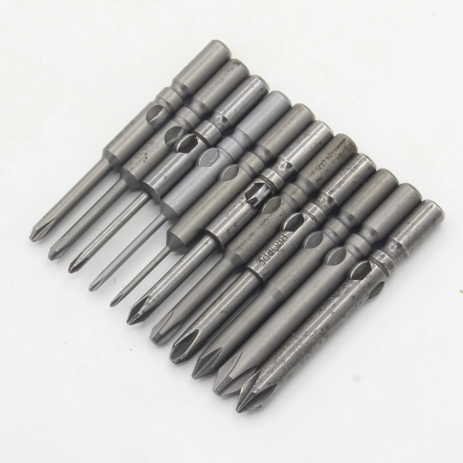 1Pcs 802 Round Shank Magnetic Phillips Cross Screwdriver Bits Electric Screwdriver Head long 60mm