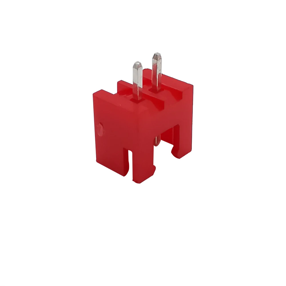 50Pcs Red XH-2A XH2.54 2 Pin Wire Connectors Male Plug Straight Pin Header Connector PCB Terminals
