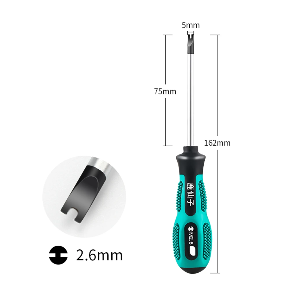 LUXIANZI 4pcs Screwdriver Kit U Fork Type Magnetic Bit 1.7/2.0/2.3/2.6 With Insulated Handle Multi-Function Hand Tool Set