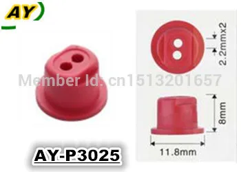 

200pieces fuel injector pintle cap with double hole excellent quality fuel injection insulating cap for AY-3025,11.8*8*2.2mm)