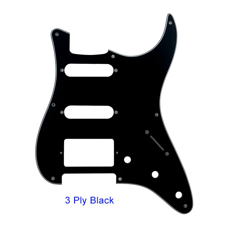 Xinyue Guitar Parts - For US 57\' 8 Mounting Screw Hole Standard St HSS Strat Guitar Pickguard Multiple Colour