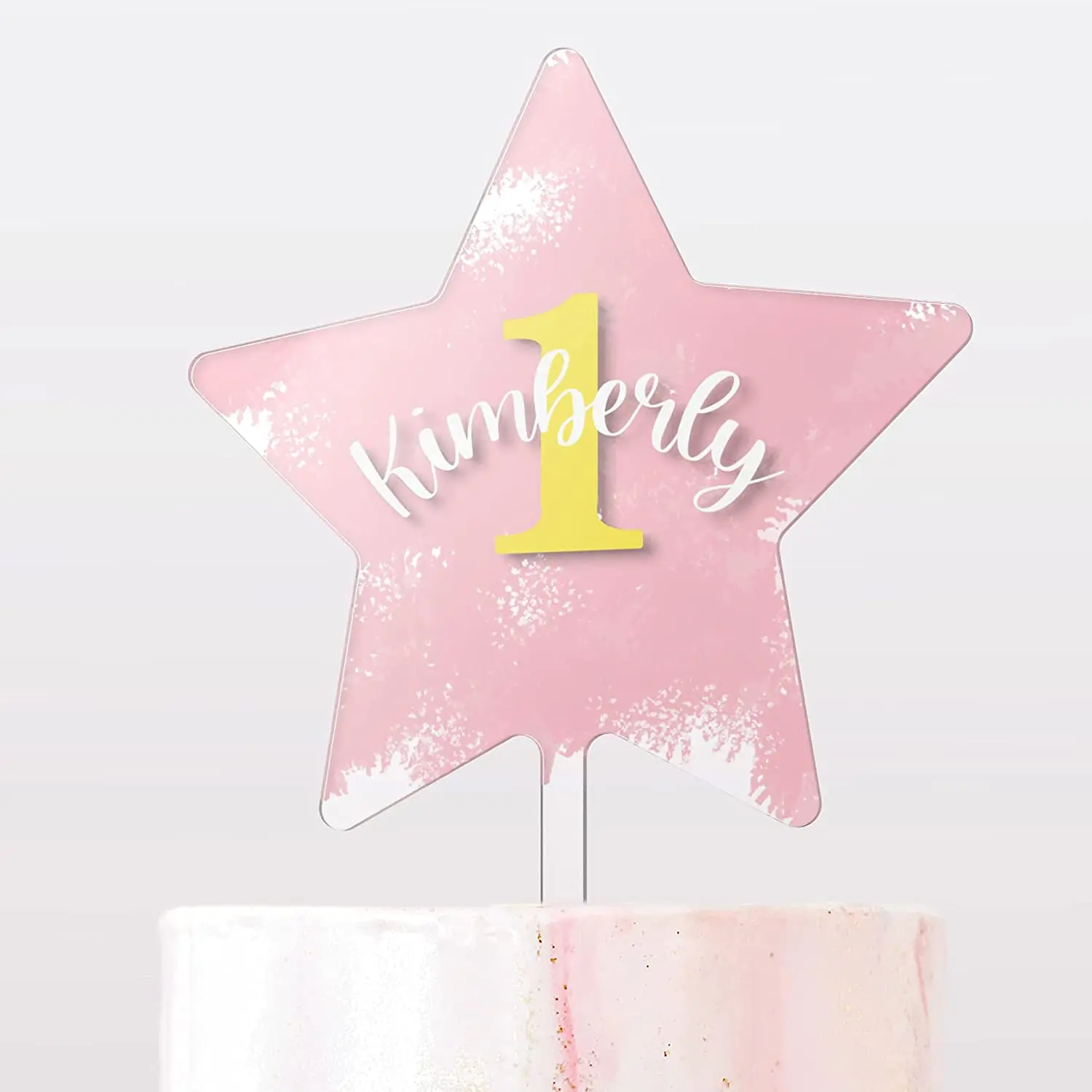 15pcs DIY Cake Tool Birthday Acrylic Cake Topper Blank No Texts Acrylic Board For Baking Wedding Cake Decorations Tool Indicator image 3