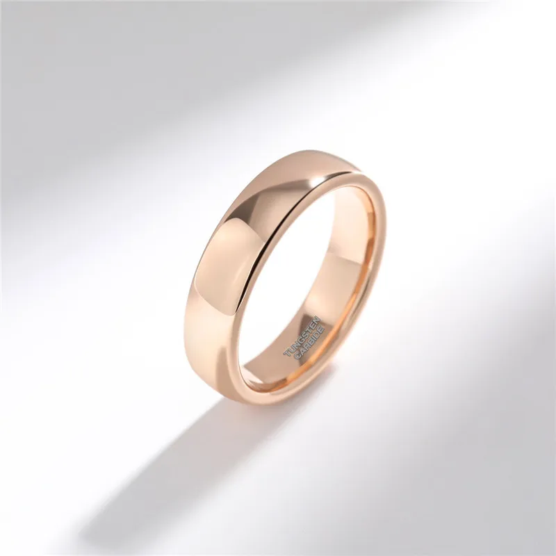 Tigrade 2/4/6mm 18K Roségold plattierter Wolframkarbid-Ehering für Frauen, massiver Verlobungsring für Liebende, Anel Modeschmuck – Detail 5