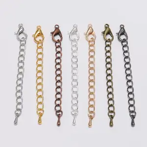 Lobster -Chokes -Stecker, um DIY -Schmuck, Schwanzkettenerweiterung, Armband und Halskettenentdeckungen, 50 und 70 mm Ton, 10 Stcs/Los zu machen 7 Hauptverkäufe aktueller Strom - №1