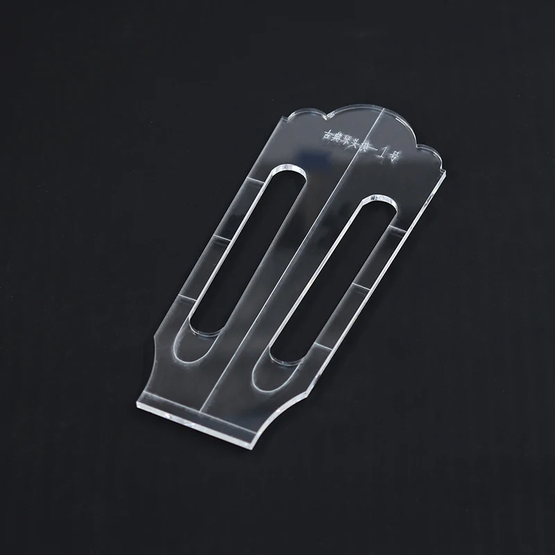 Famous Classical Guitar Head Template Shape Chord Knob Hole Site Making Tools Transparent Acrylic Template Guitar Making Mold