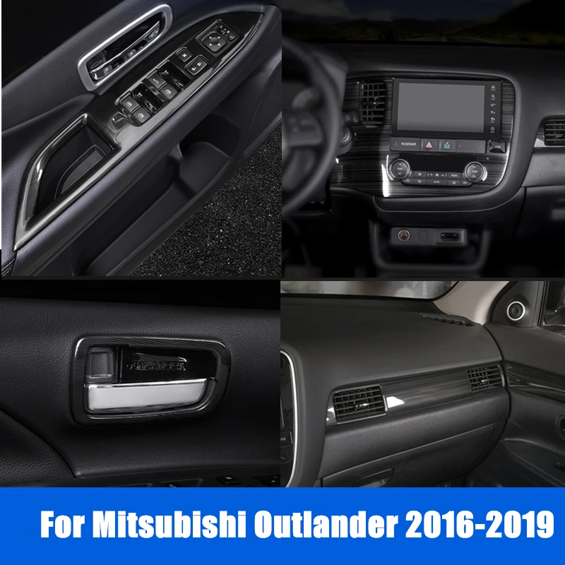 Accessories for Mitsubishi Outlander 2016-2019 Drawing Whole Interior Accessoires ABS Decoration Cover Trim  