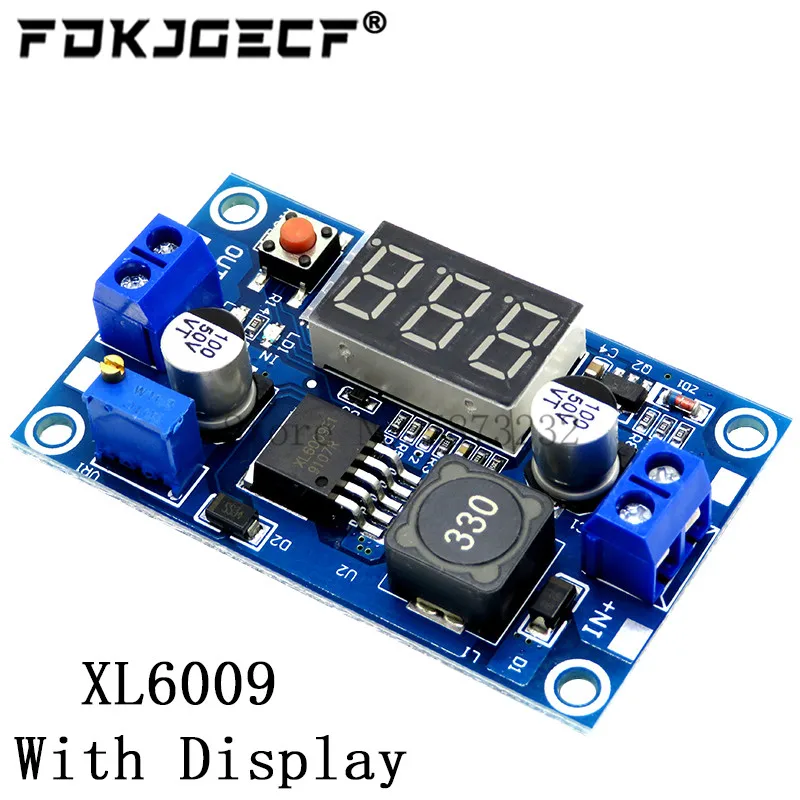 XL6009 4A Boost Converter Step Up Adjustable 15W 5-32V to 5-50V DC-DC Power Supply Module High Performance Low Ripple