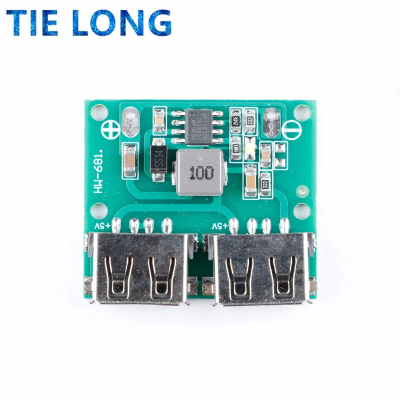 9V 12V 24V to 5V DC-DC Step Down Charger Power Module Dual USB Output Buck Voltage Board 3A Car Charge Charging Regulator 6-26V