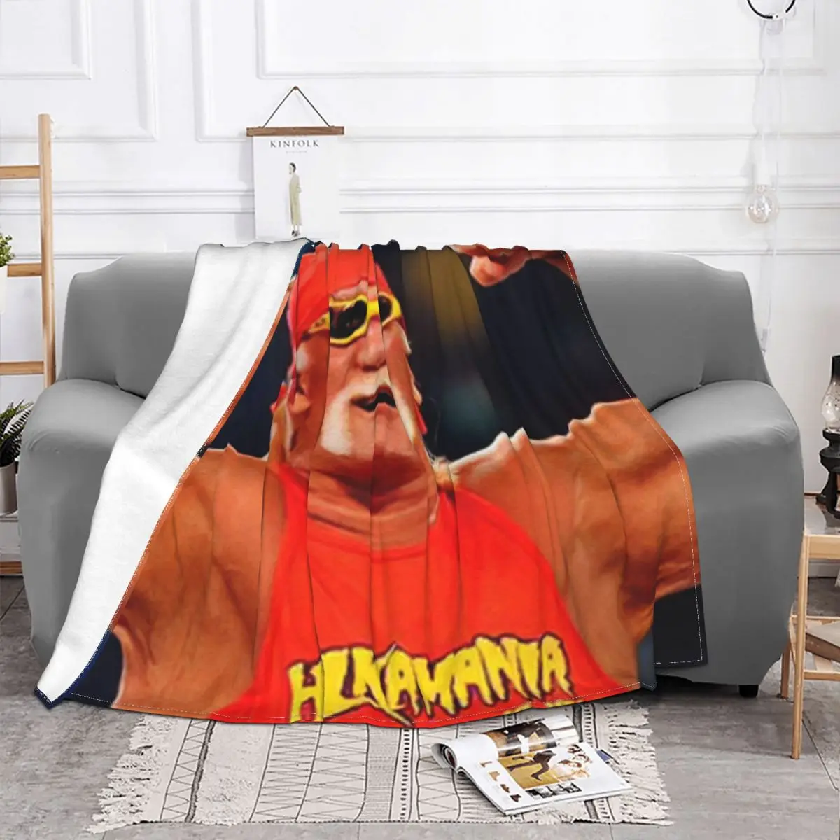 Wwf Wrestling Wrestler Carpet Living Room Flocking Textile A Hot Bed Blanket Bed Covers Luxury Blanket Blanket Flannel Blanket