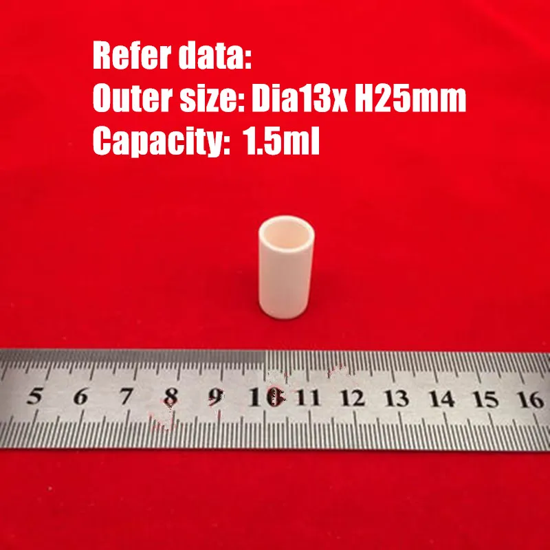 1ml 2ml 3ml 4ml 0.5ml Small Cylindrical 99% pure alumina crucible metal casting crucible corundum ceramic crucible