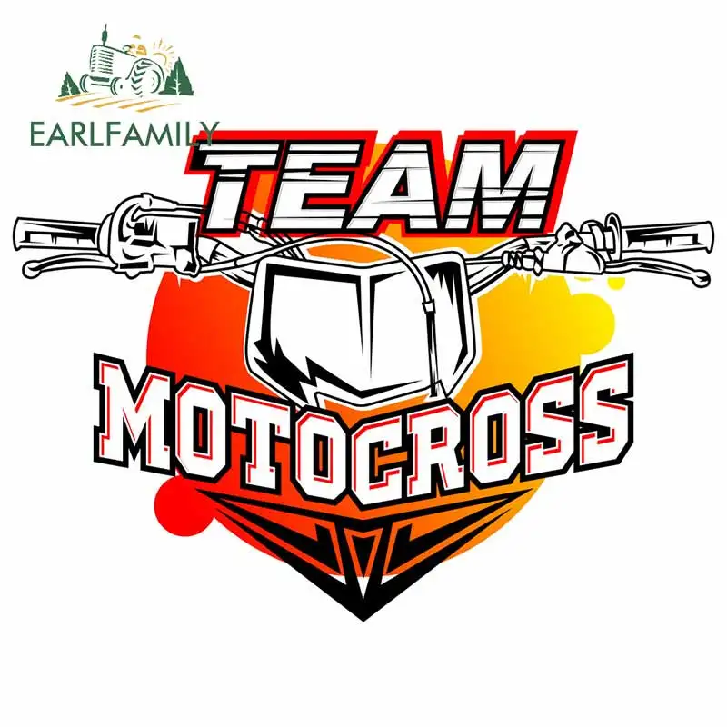 

EARLFAMILY 13cm x 9.3cm for Motocross Car Stickers and Decal Car Accessories Suitable for VAN RV Waterproof Custom Printing