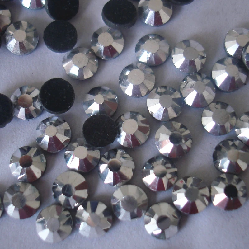 

ss6-ss30 Big Bag Crystal Glass Hot Fix Rhinestones DMC Quality Silver Hematite Color Crystal Rhinestones