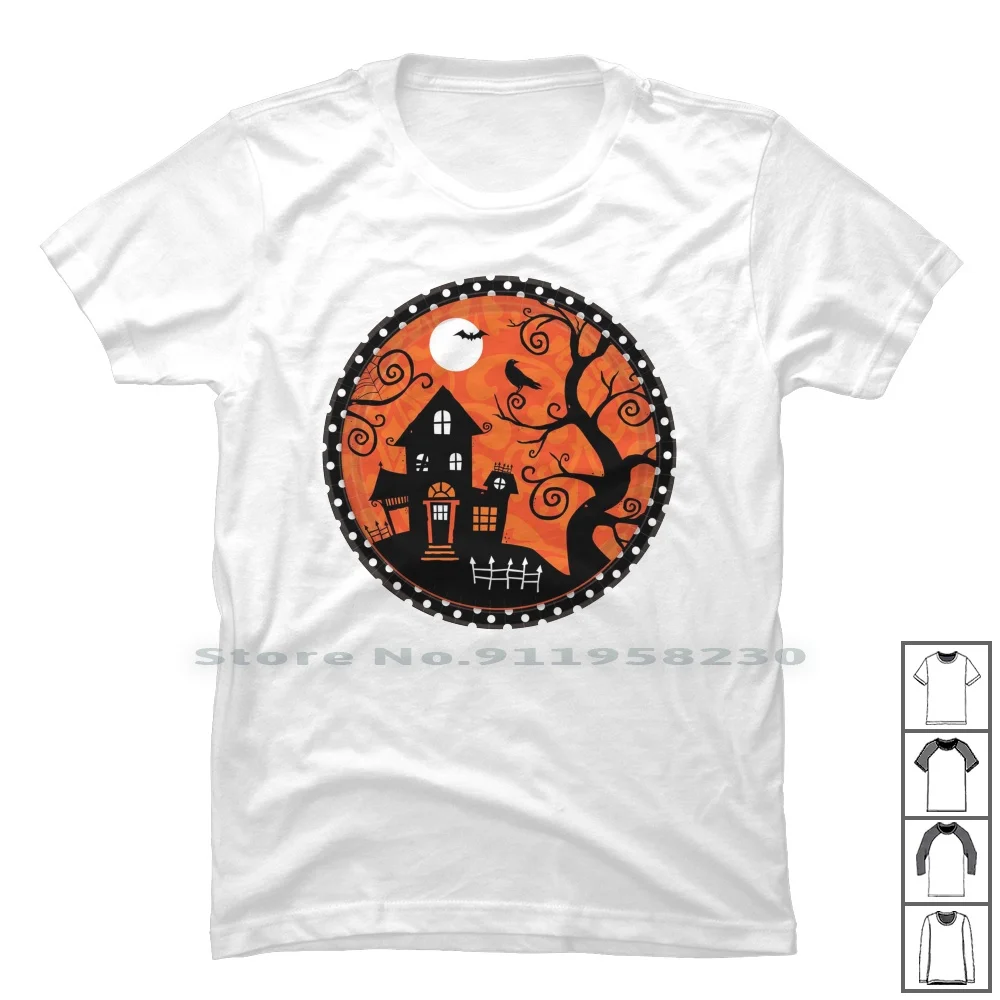 Halloween Party T Shirt 100% Cotton Halloween Popular Horror Trend Party Tage Part Hall Low End Art Age