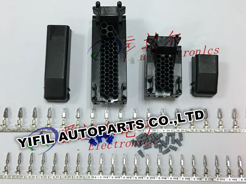 12/5sets/lot 52P 28P 52 Pin 28 Pin ECU Automotive Tyco Connector Plug With Shell 1393454-6 1393454-1 1393450-1 1393436-1