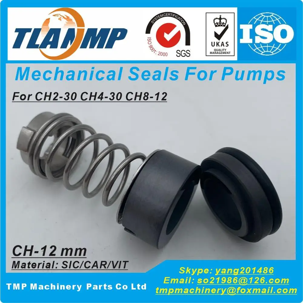 CH-12 , CH2-30 , GLF-D-12 Mechanical Seals TLANMP Shaft 12mm For CH2-30 / CH4-30 / CH8-12 CR2/4 SPK2/4 pumps