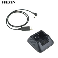 USB Battery Charger and base For Baofeng UV-5R Two Way Radio Walkie Talkie UV-5RA UV-5RE Series