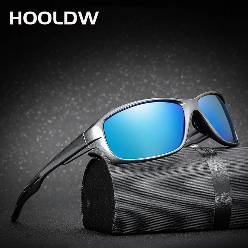 

HOOLDW Men Polarized Sunglasses Vintage Driving Sun glasses Outdoor Travel Fishing Goggles Shades Glasses UV400 Eyewear Oculos