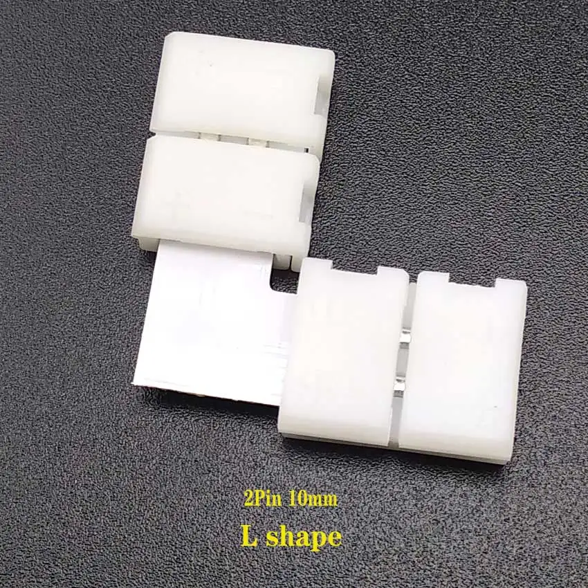 Hot Seller LED Strip Connector 2Pin 4Pin 5Pin 10mm L Shape / T Shape / X Shape Free Welding Connector 5Pcs/Lot.