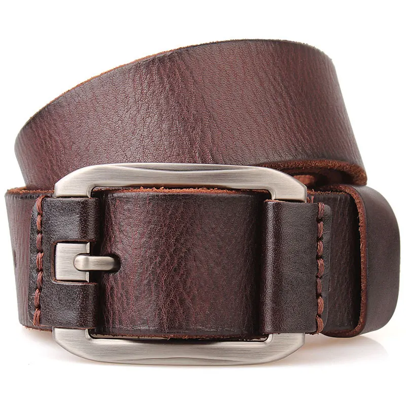 MEDYLA Men\'s Belt Natural Skin Belt Fashion Casual Men Pin Buckle Jean\'s Strap Vintage Cowhide Belt MD00001