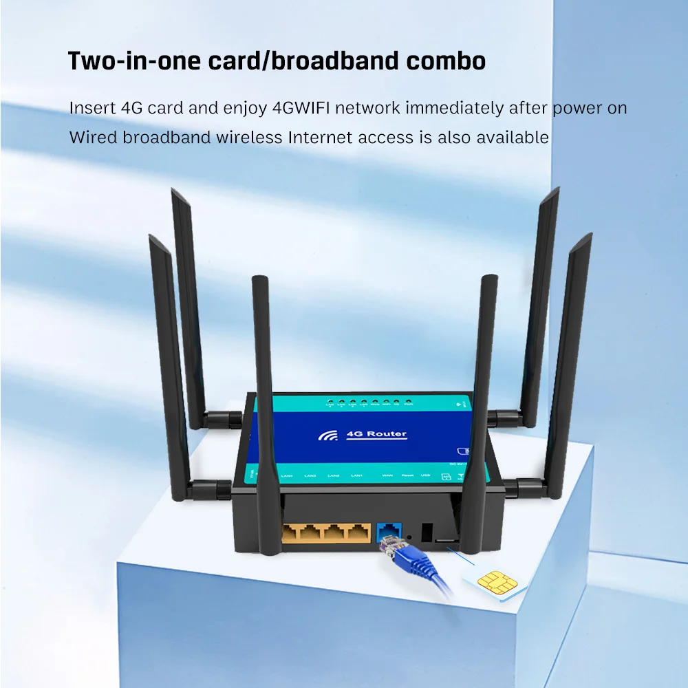 ZBT WG155-T Gigabit LAN 11AC Dual Band Wireless Wifi Router Sim Card Slot SOHO Application 4G LTE Wi-fi Routers