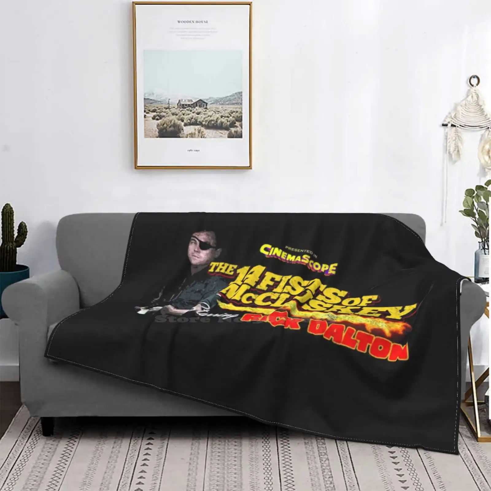 Untitled Top Quality Comfortable Bed Sofa Soft Blanket Fan Lover Oscar Cliff Booth Hollywood Flamethrower Tarantino Quentin