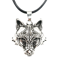 Viking Wolf Amulet Pendant Animal Talisman Jewelry Vintage Neclaces For Men Women