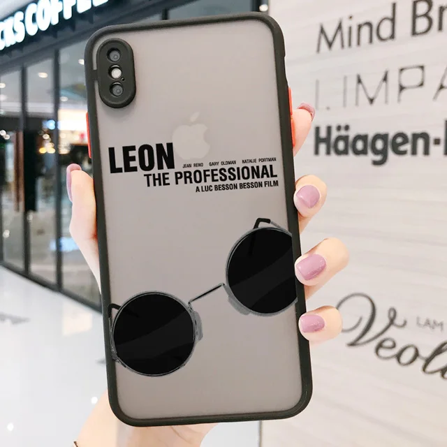 Killer Leon profession elle Onkel Mädchen Paar Handy hülle für iPhone 15 11 12 13 14 Pro max xs x xr se2 8 7 plus transparente Abdeckung – Detail 3