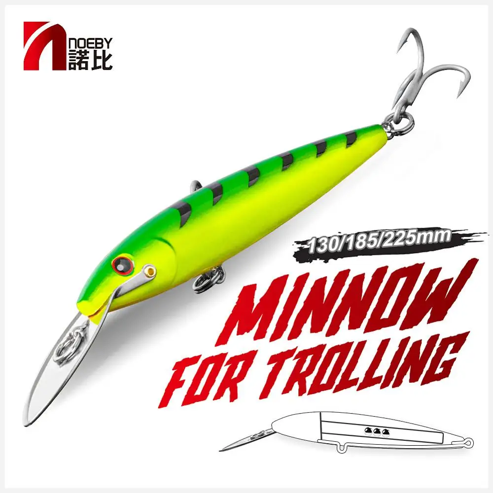 NOEBY Crankbait – Señuelo de arrastre profundo con labio metálico para mar - imagen 2
