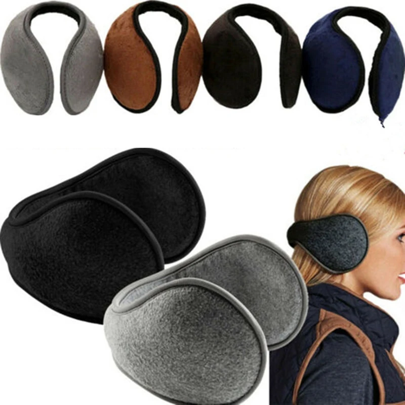 Unisex Cotton Plush Earmuffs, macio, espesso, Headband, Ear Cover, Muff Protector, Earflap para homens, mulheres, meninas, inverno Warmer