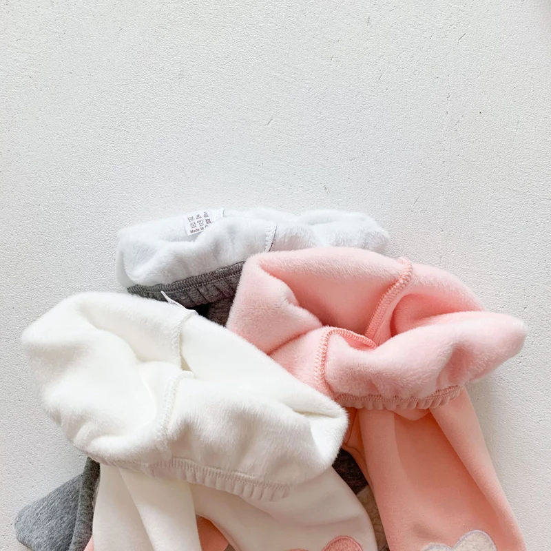 2024 New Baby Winter Pants Warm Fleece Newborn Clothes Infant Pantalones Toddler Trousers Velvet Kids Leggings Baby Girl Pants