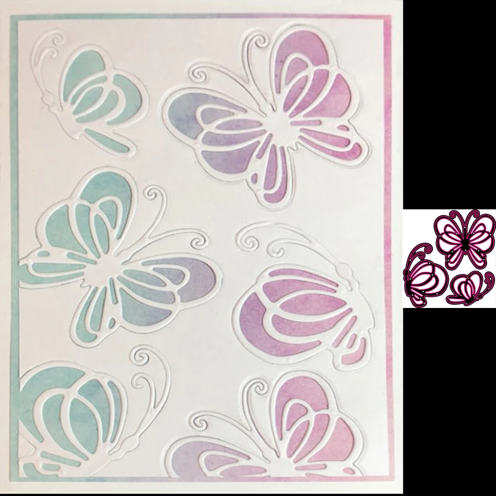 

Three Butterfly Metal cutting Dies Mould New Paper Scrapbooking Photo album embossing Die DIY Mould