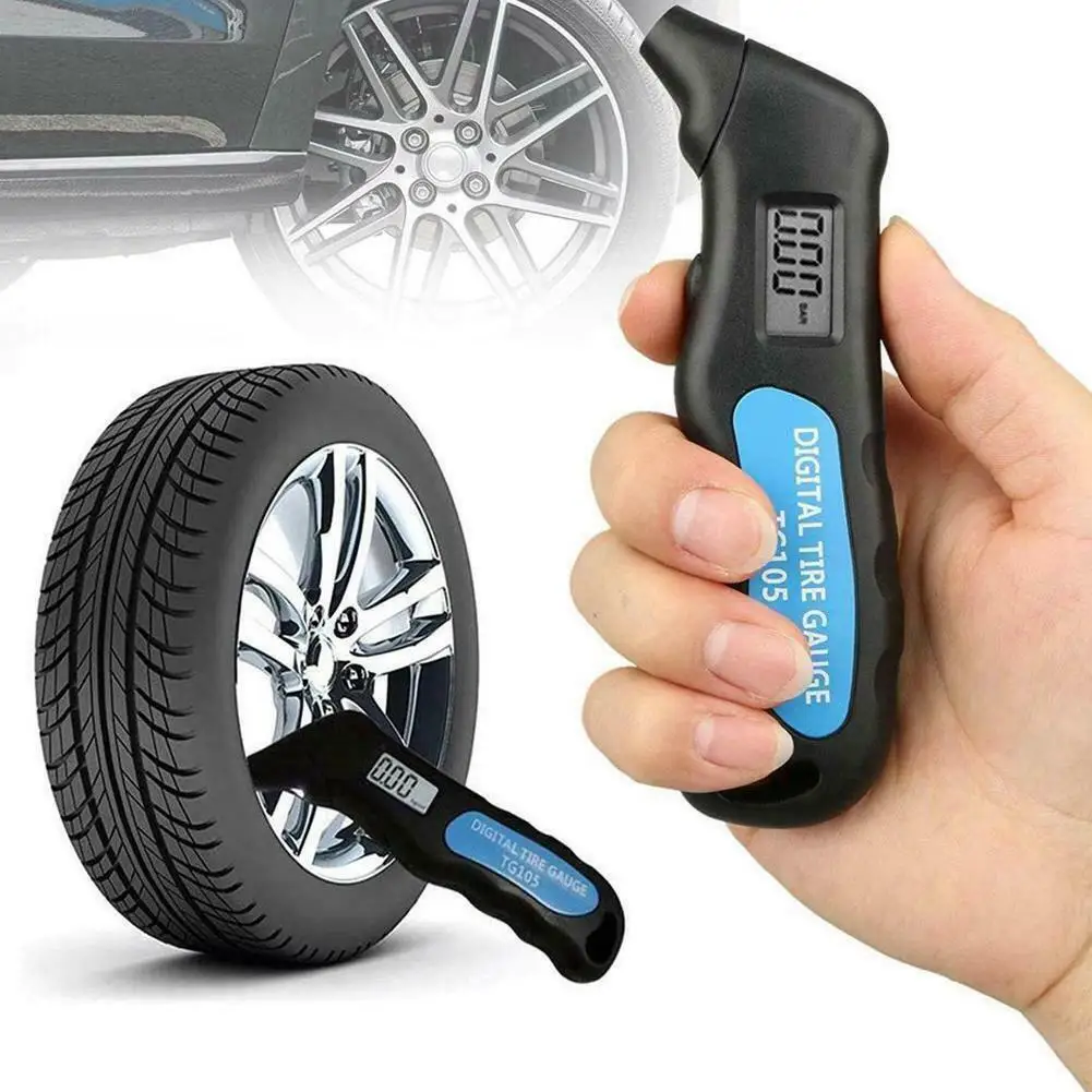 

TG105 Car Tire Tyre Air Pressure Gauge Meter Digital LCD Display Manometer Barometer Tester for Truck Motorcycle Bike