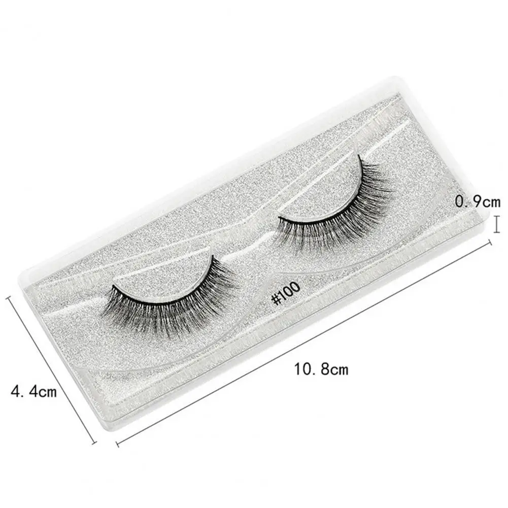 1 Pair Lash Slender Multiple Layers Natural Effect Handmade Mink Hair Eyelash for Dating Makeup Tools Accessories