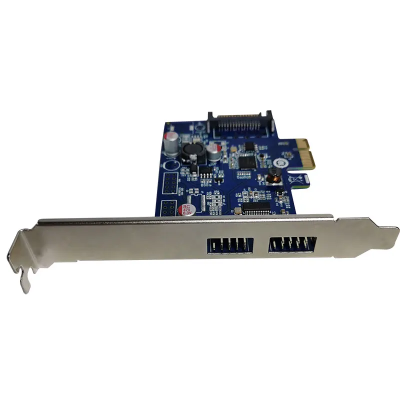 PCIe 2 ports usb External 2 port 9pin 9-pin USB2.0 expansion card Bluetooth usb WIFI PCI-E adapter converter card