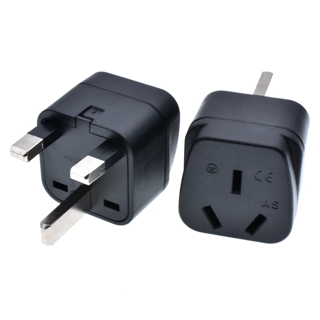 AU 2Pin 3 Pin To UK Plug Adapter Australia To UK Type-G Converter Argentin New Zealand China Travel Conversion Plug 13A 250V