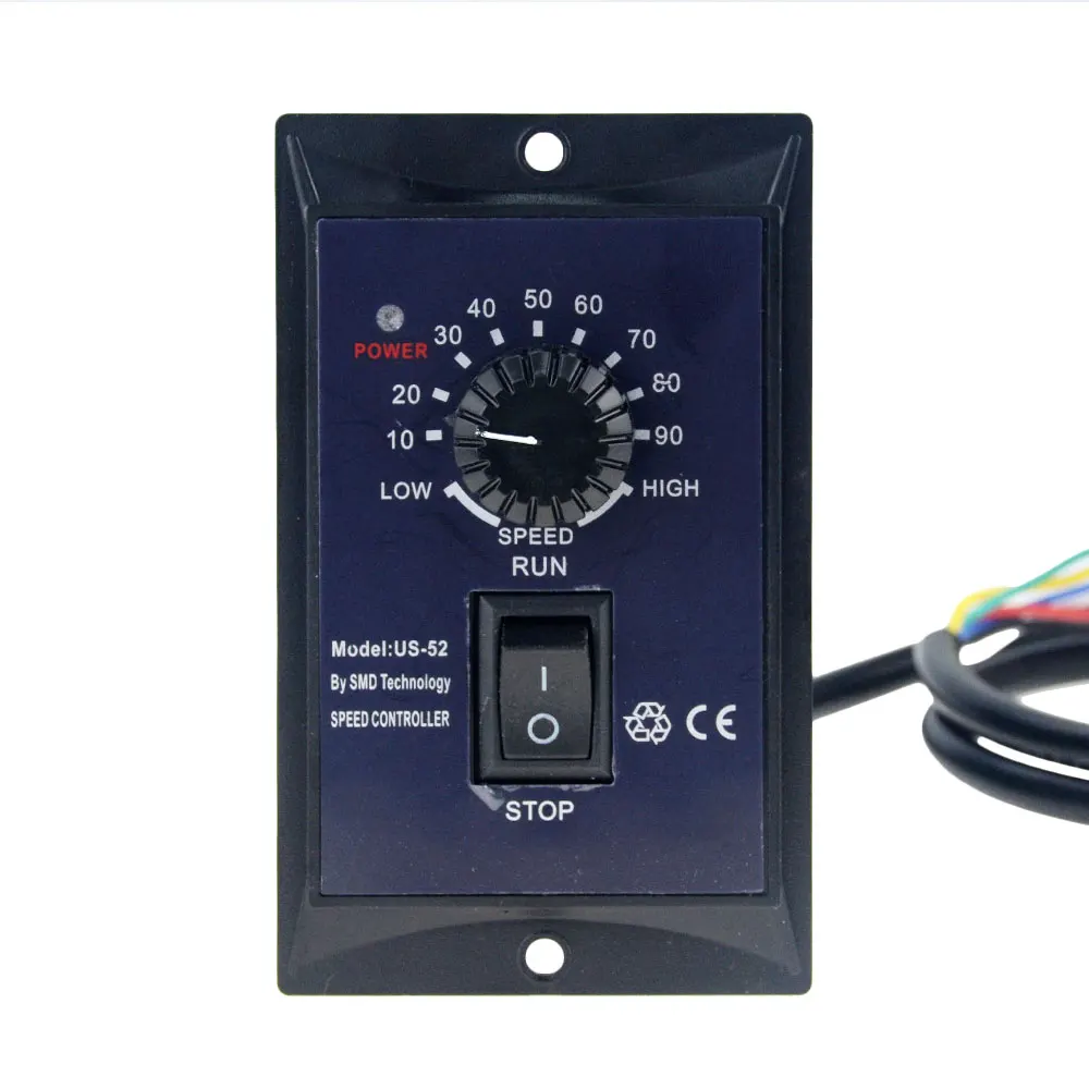 

US-52 400W AC 220V Motor Speed Pinpoint Regulator Controller Forward & Backward 50/60hz Speed Control Switch