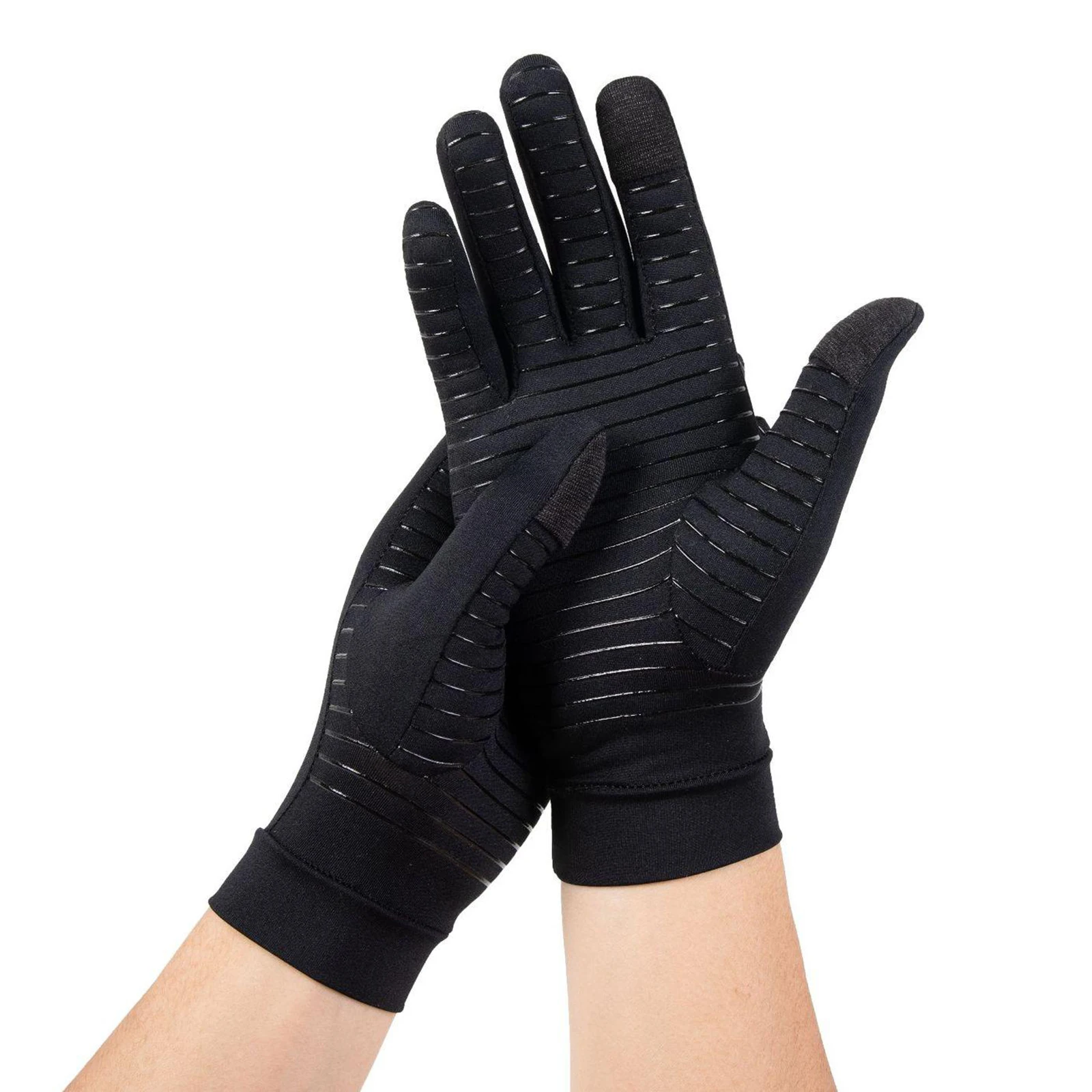 Winter Warm Thermal Gloves Men Football gGoves Silk Gloves Mens Gloves Copper Fiber Spandex Touch Screen Running Sports