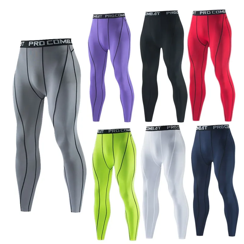 

Compression Men Fitness Tights Base Layer Trousers Sweat Gym Workout Pants Sport Running Leggings Jogging Sweatpants Pants