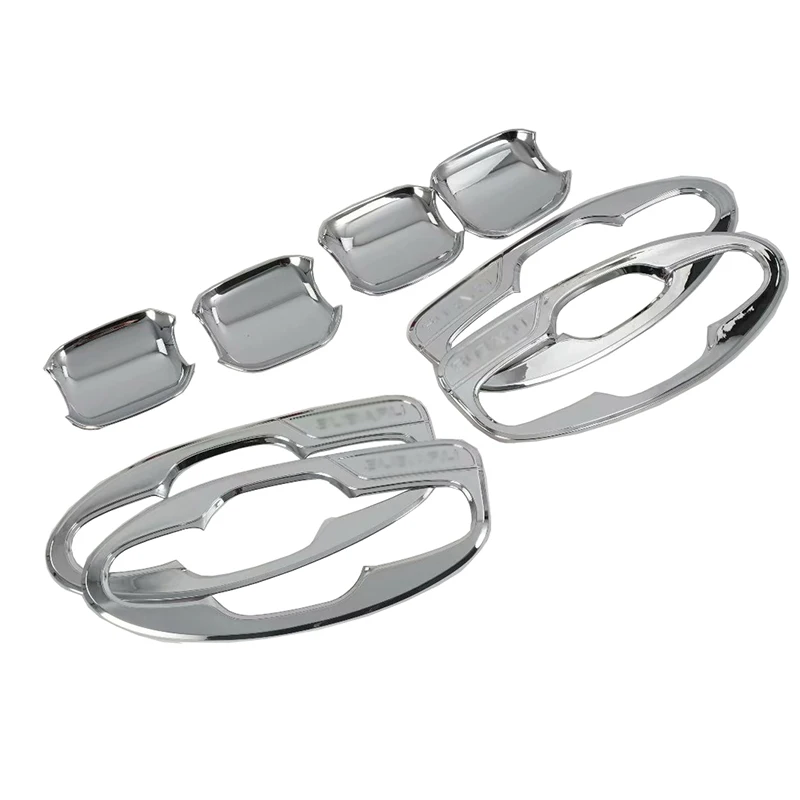 ABS Chrome Door Handle Cover Trims Decoration For Subaru Forester SK 2018 2019 Fifth Generation Auto Exterior Accessories