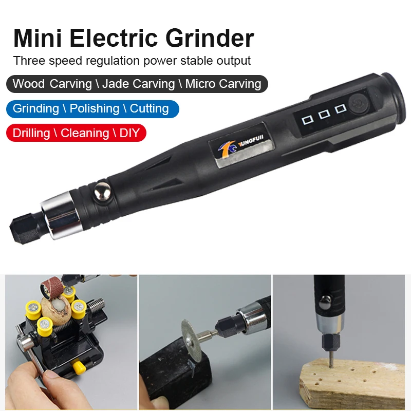Herramientas Eléctricas multifuncionales, juego de lijado de esmalte para Mini taladro rotativo eléctrico, amoladora, accesorios de brocas