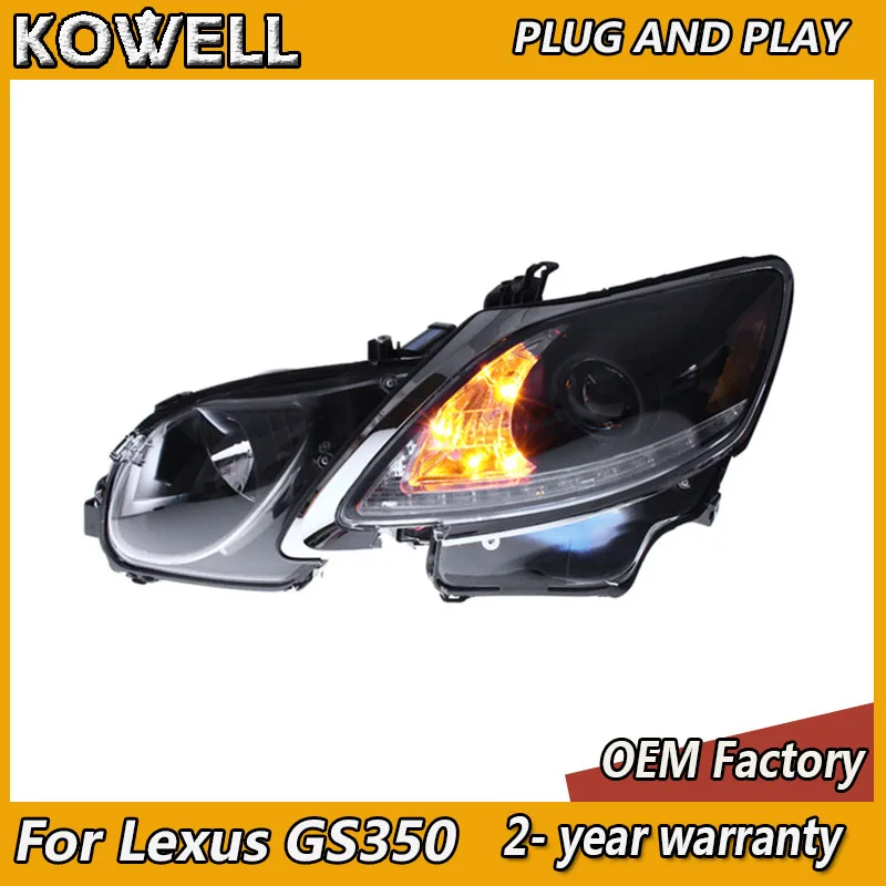 Car Styling for Lexus GS350 Headlights 2004-2012 GS Head Light DRL Turn Signal Low High Beam Projector Lens