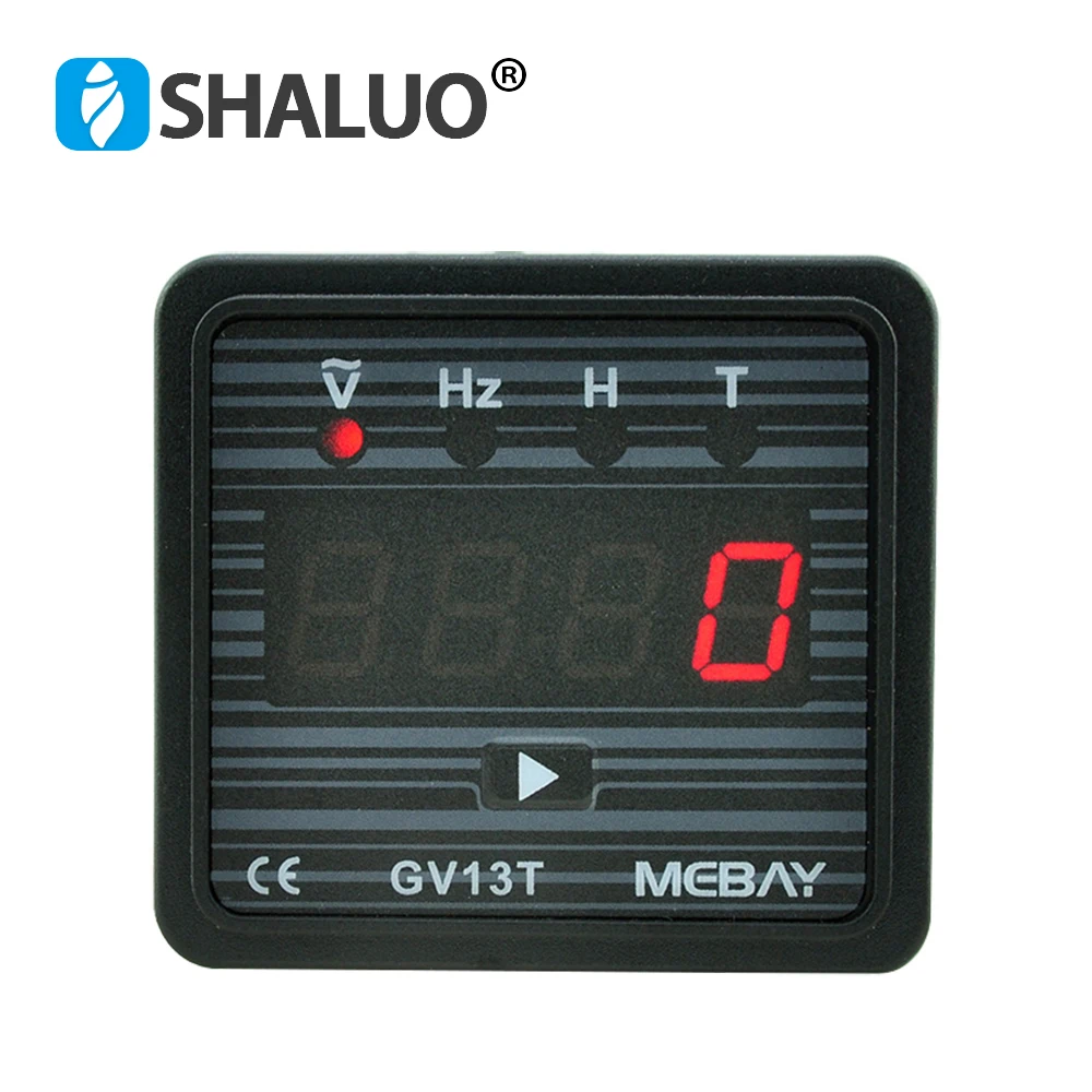 MEBAY GV13T Diesel Generator Digital Display Instrument Voltmeter Frequency Hour Test Panel Meter AC220V AC380V