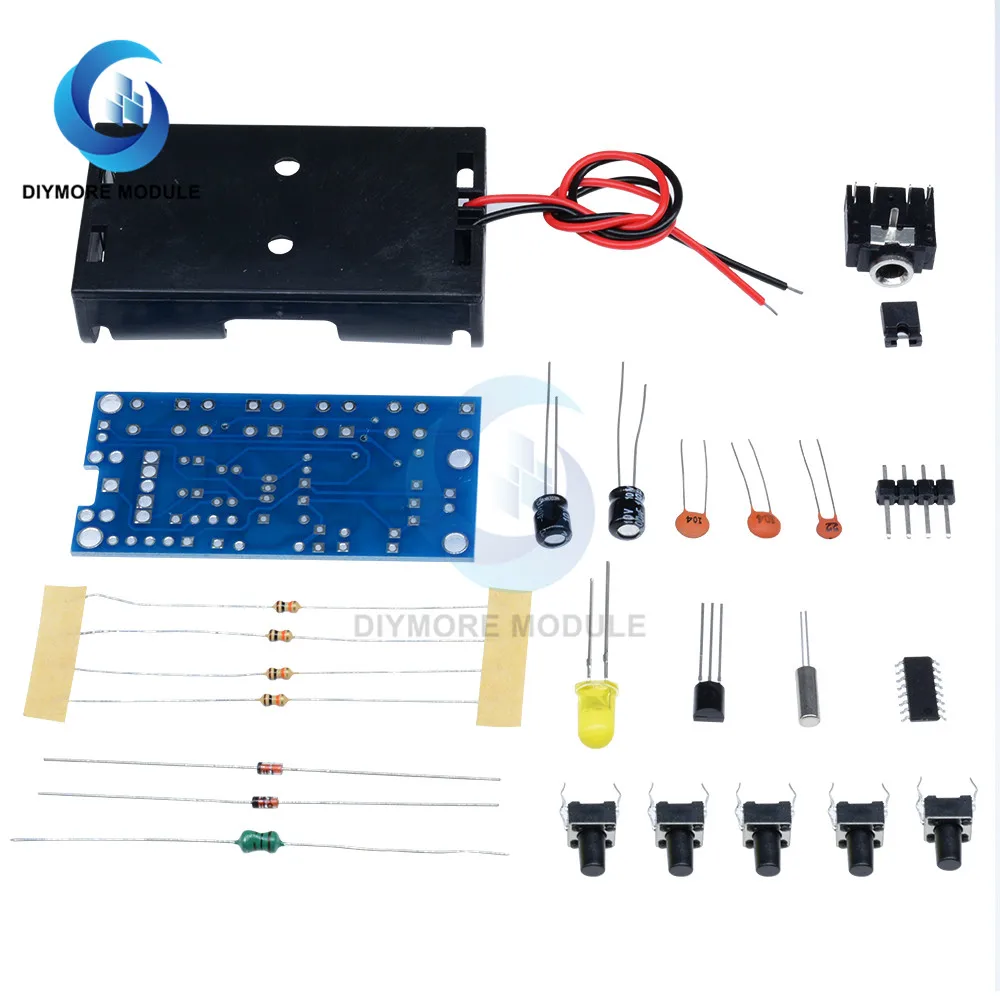 76-108MHZ FM Radio DIY Kit Set Wireless Radio Audio Receiver 1.8-3.6V Electronic Circuit PCB For Learning Welding