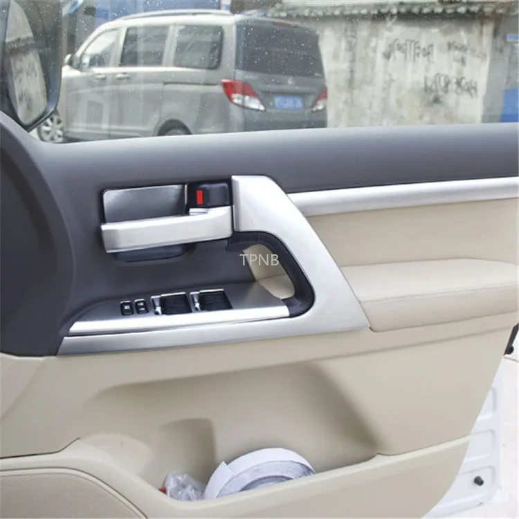 For Toyota Land Cruiser 200 LC200 Fj200 2008 2009 2010 2011 2012 2013 2014 2015 2016 2017  Door Armrest Glass Switch Trim Cover