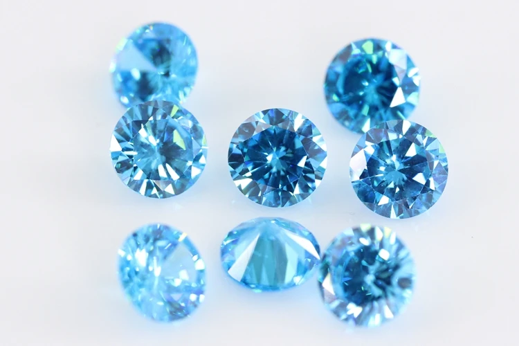 5A Qaulity 1.0~3.0mm Various 20 Colors Loose Cubic Zirconia Stones Round Brilliant Cut Loose CZ Synthetic Gem For Woman Jewelry