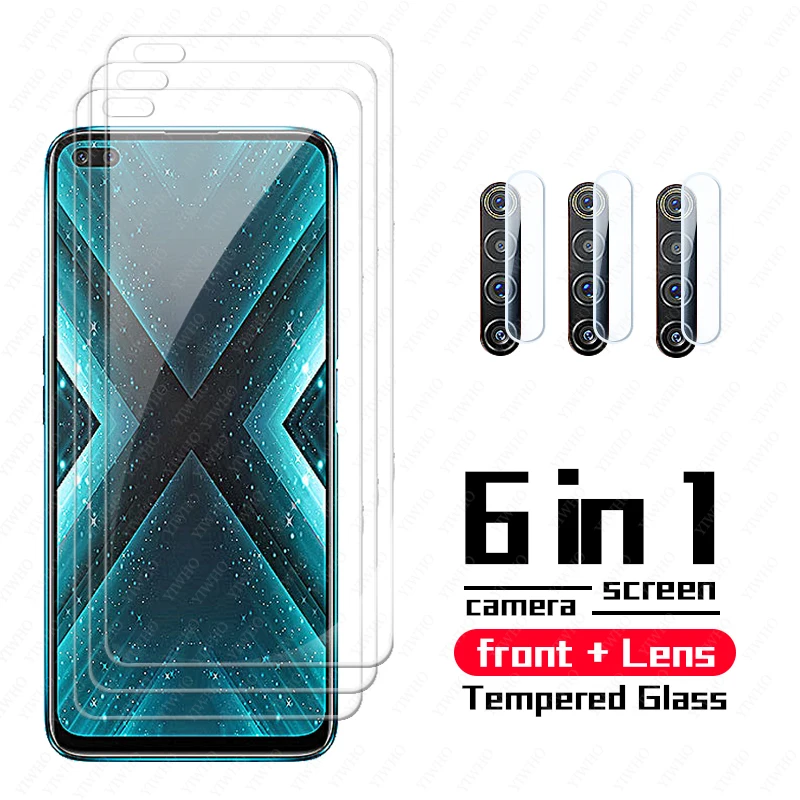 Protective Tempered Glass on Realme X3 SuperZoom Glass On For OPPO Realme X3 Screen Protector Camera Len Film Realmi X 3 6.6\