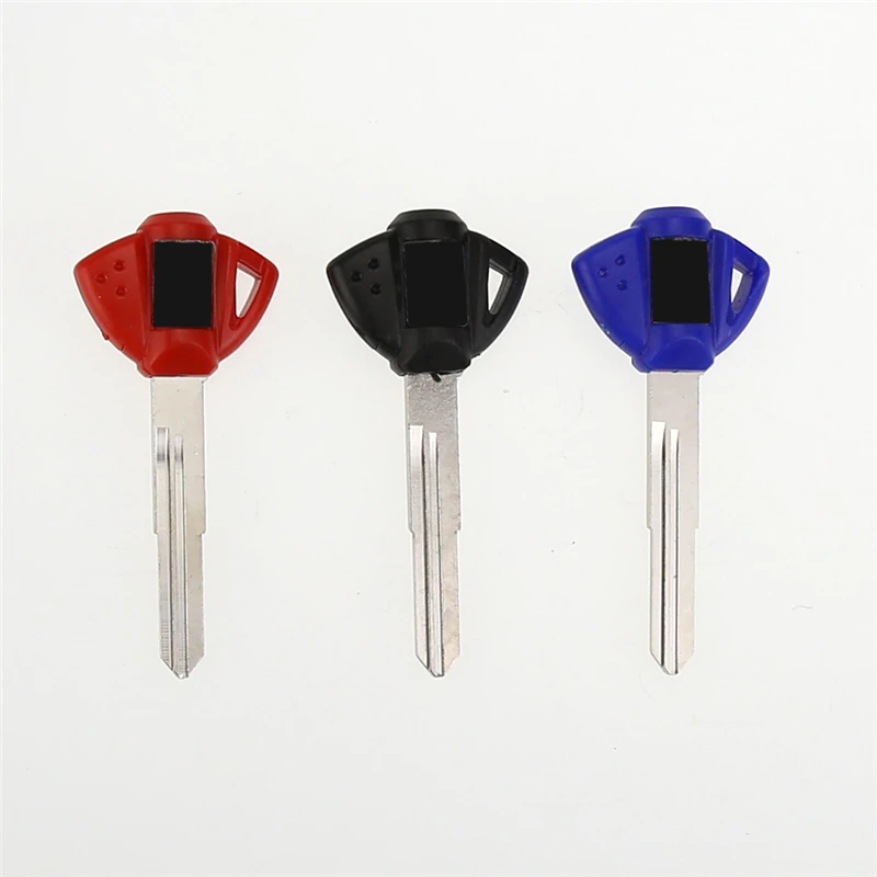 Motorcycle Embryo Blank Keys For Suzuki GSXR 600 750 650S GSXS 750 BURGMAN 650 Security Emergency Motorcycle Accessories 3 Color